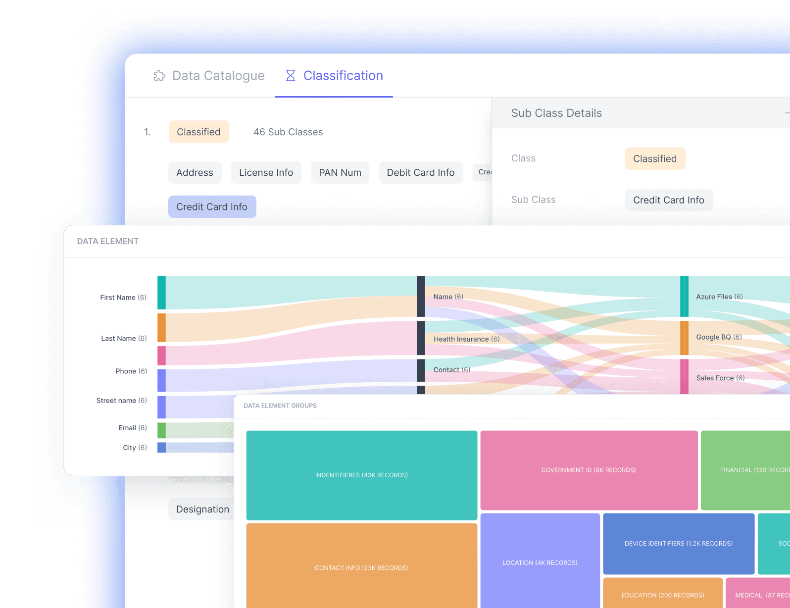 Adaptive discovery and classification product screenshot