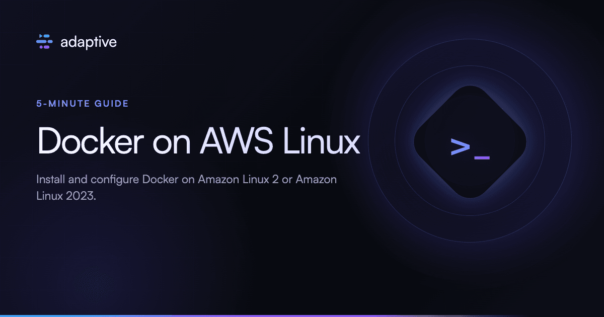 How to setup Docker on AWS Linux in under 5 minutes